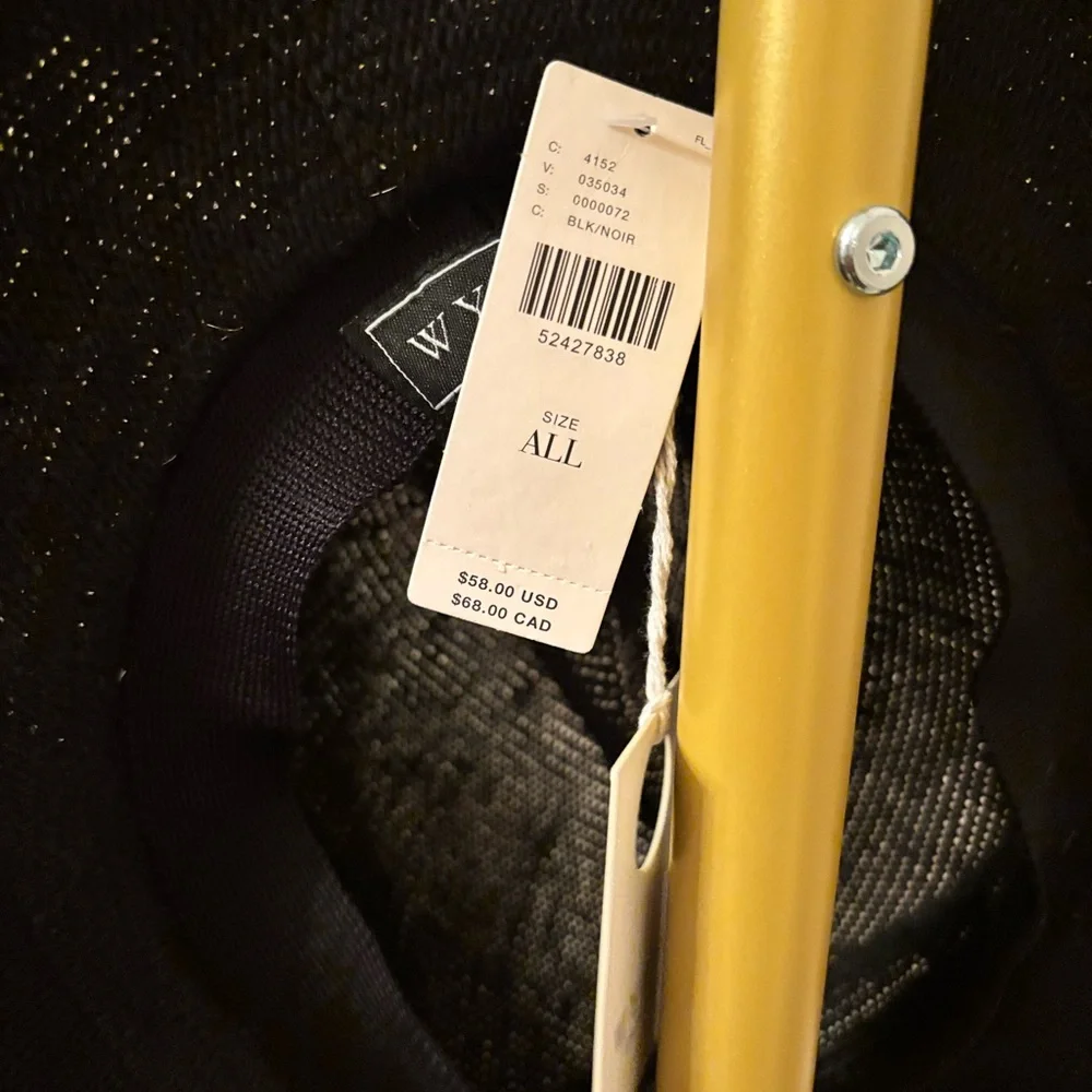 Wyeth by Todd Magill Black Hat with Animal Print Band - Picture 4 of 8